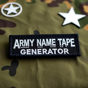 Army Name Tape Generator