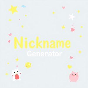 Cute Nickname Generator Based On Name