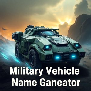 Military Vehicle Name Generator