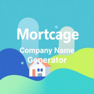 Mortgage Company Name Generator