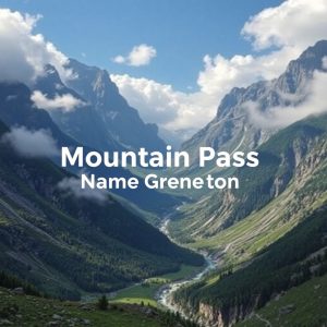 Mountain Pass Name Generator