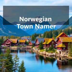Norwegian Town Name Generator